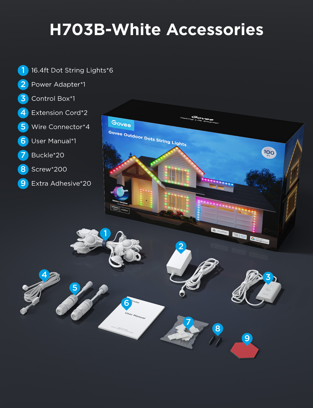 Govee Outdoor Dot String Lights