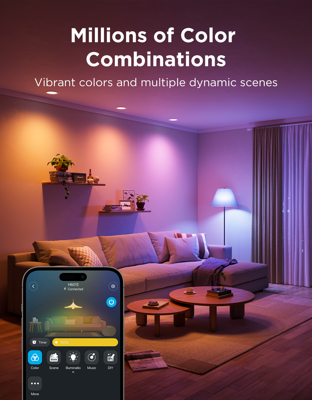 Govee E26 Smart LED Colored Light Bulbs