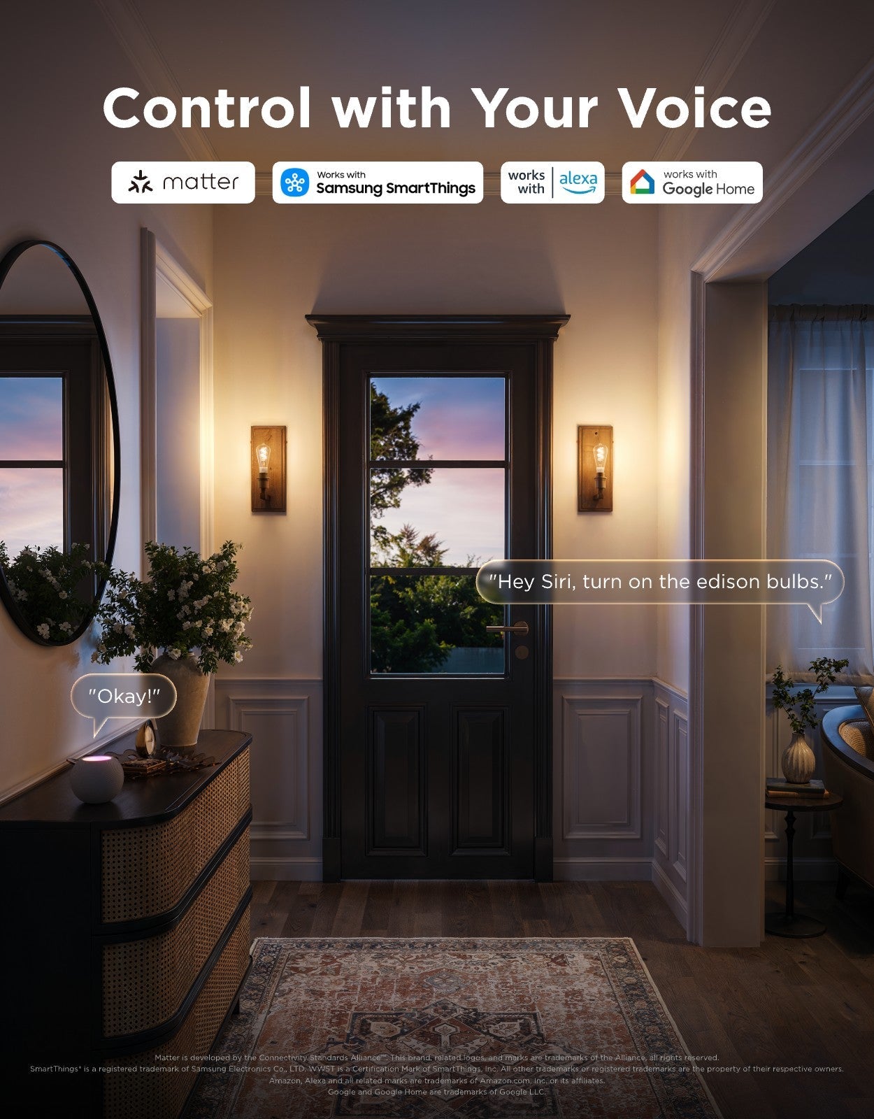 Govee E26 Smart Edison Light Bulb 500lm