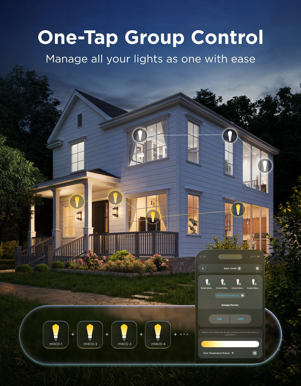 Govee E26 Smart Edison Light Bulb 500lm