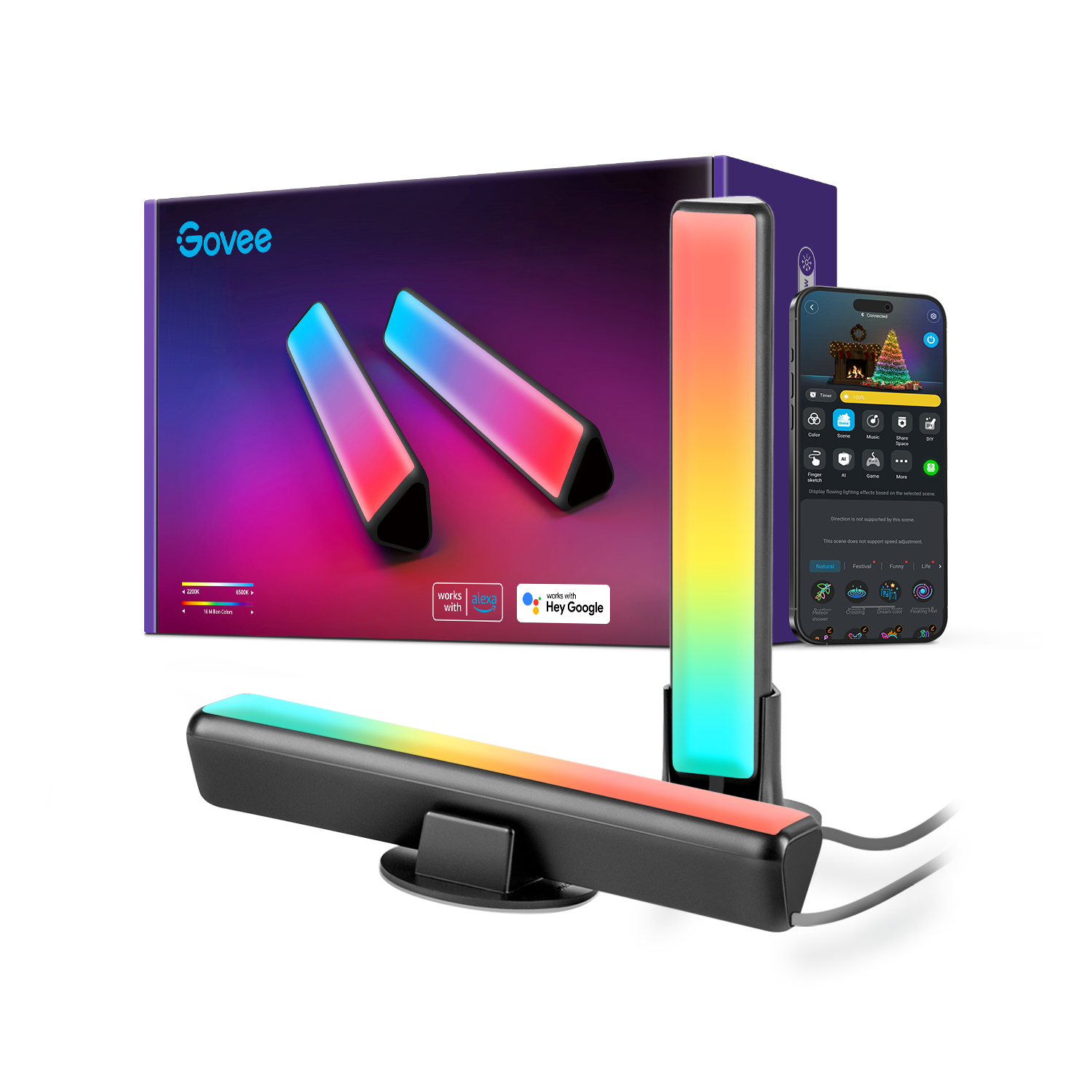 Govee RGBICWW WiFi + Bluetooth Flow Plus Light Bars