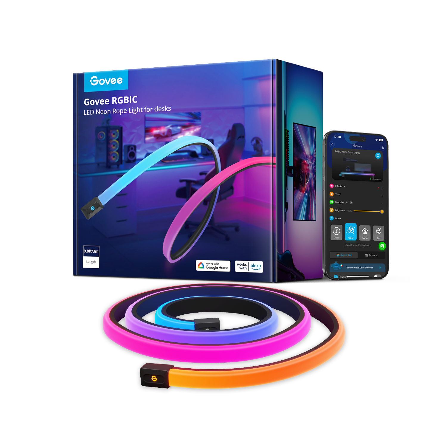 Govee RGBIC LED Neon Rope Lights for Desks