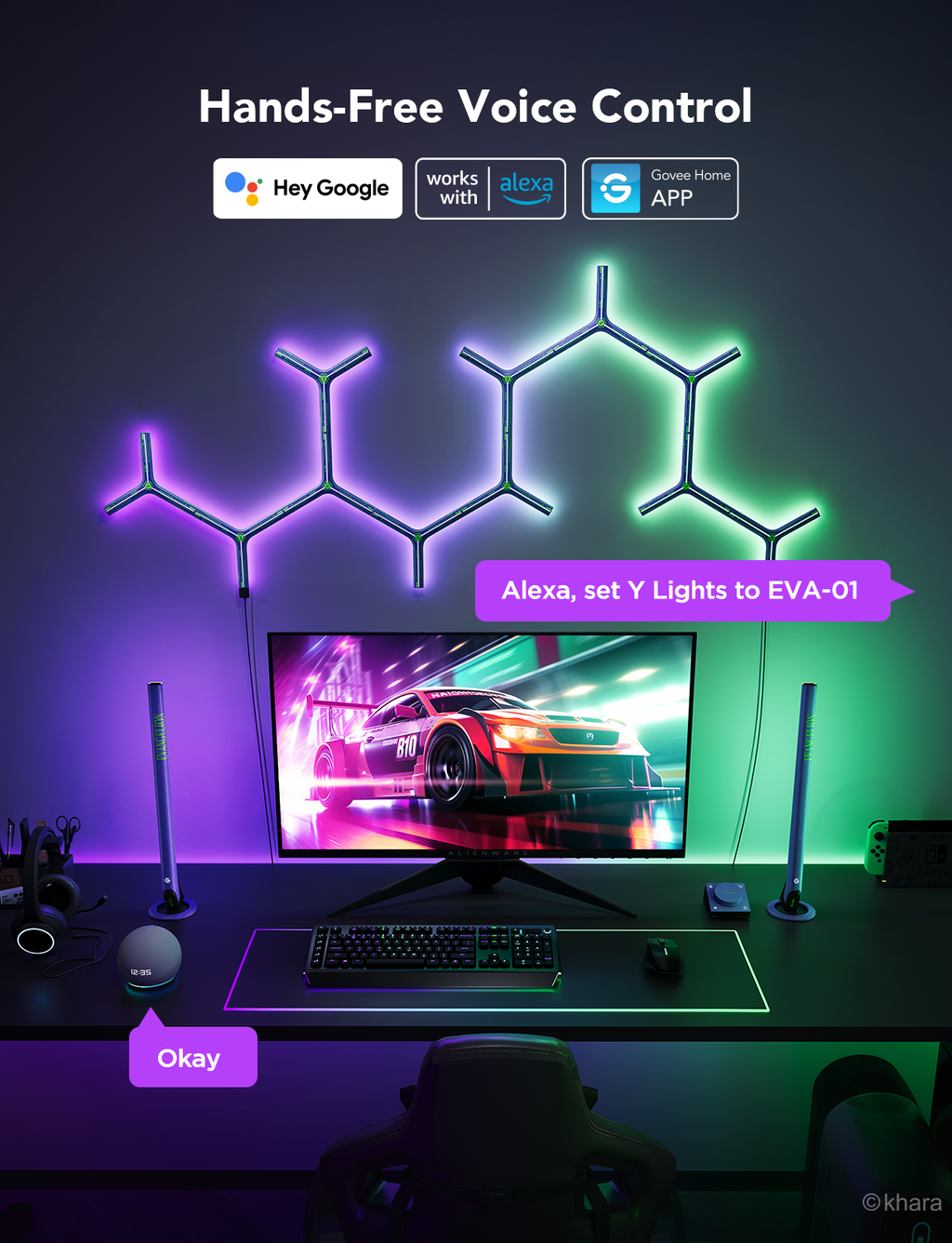 Govee Glide RGBIC Y Lights