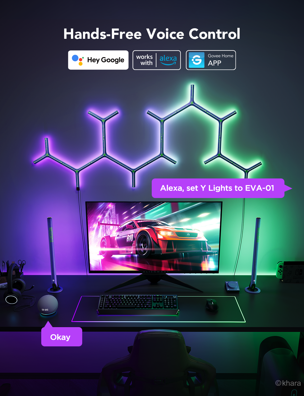 Govee Glide RGBIC Y Lights