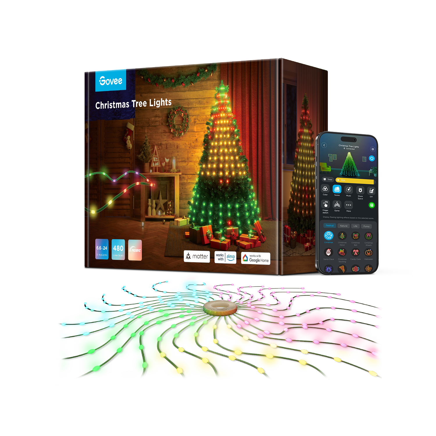 Govee Christmas Tree Lights
