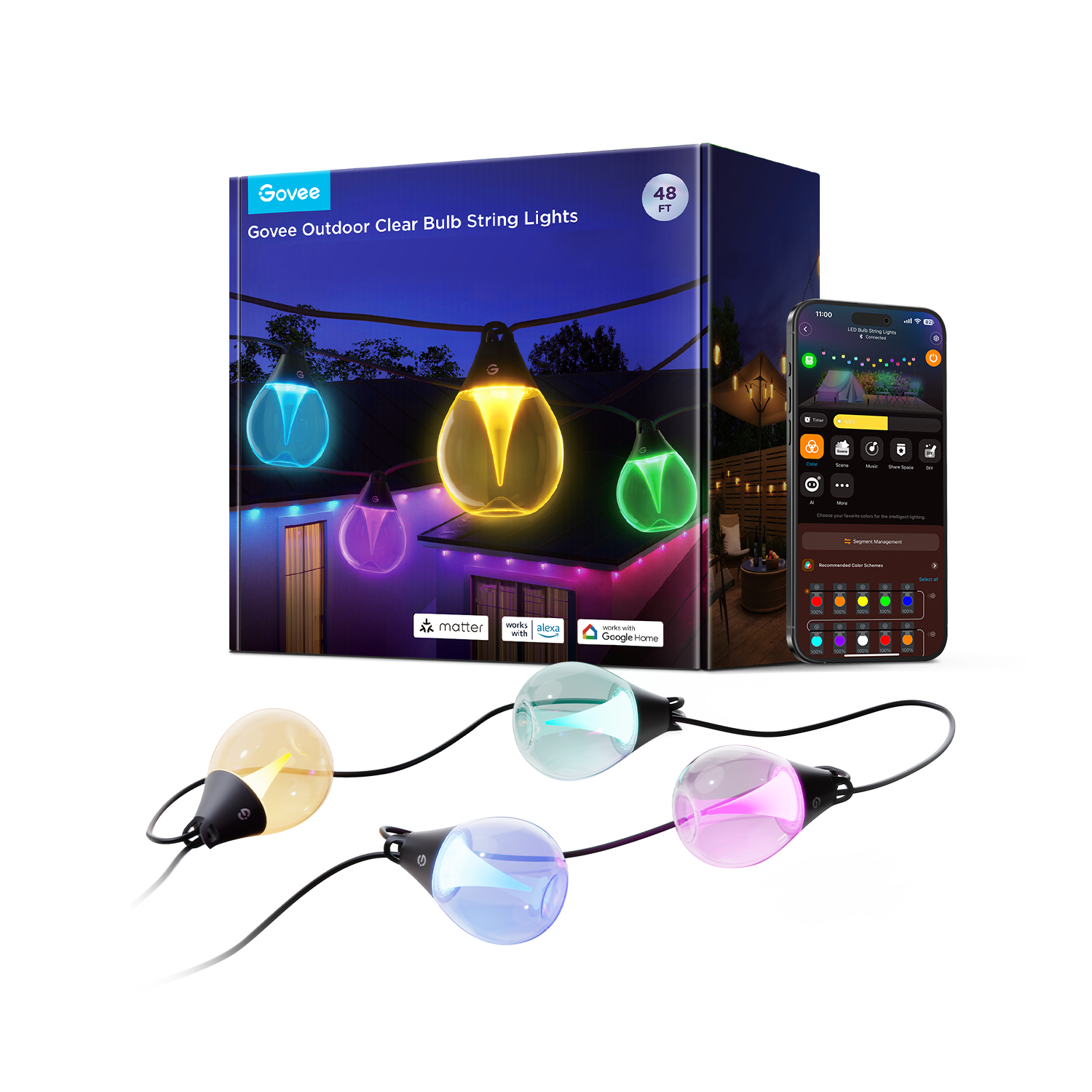 Govee Outdoor Clear Bulb String Lights