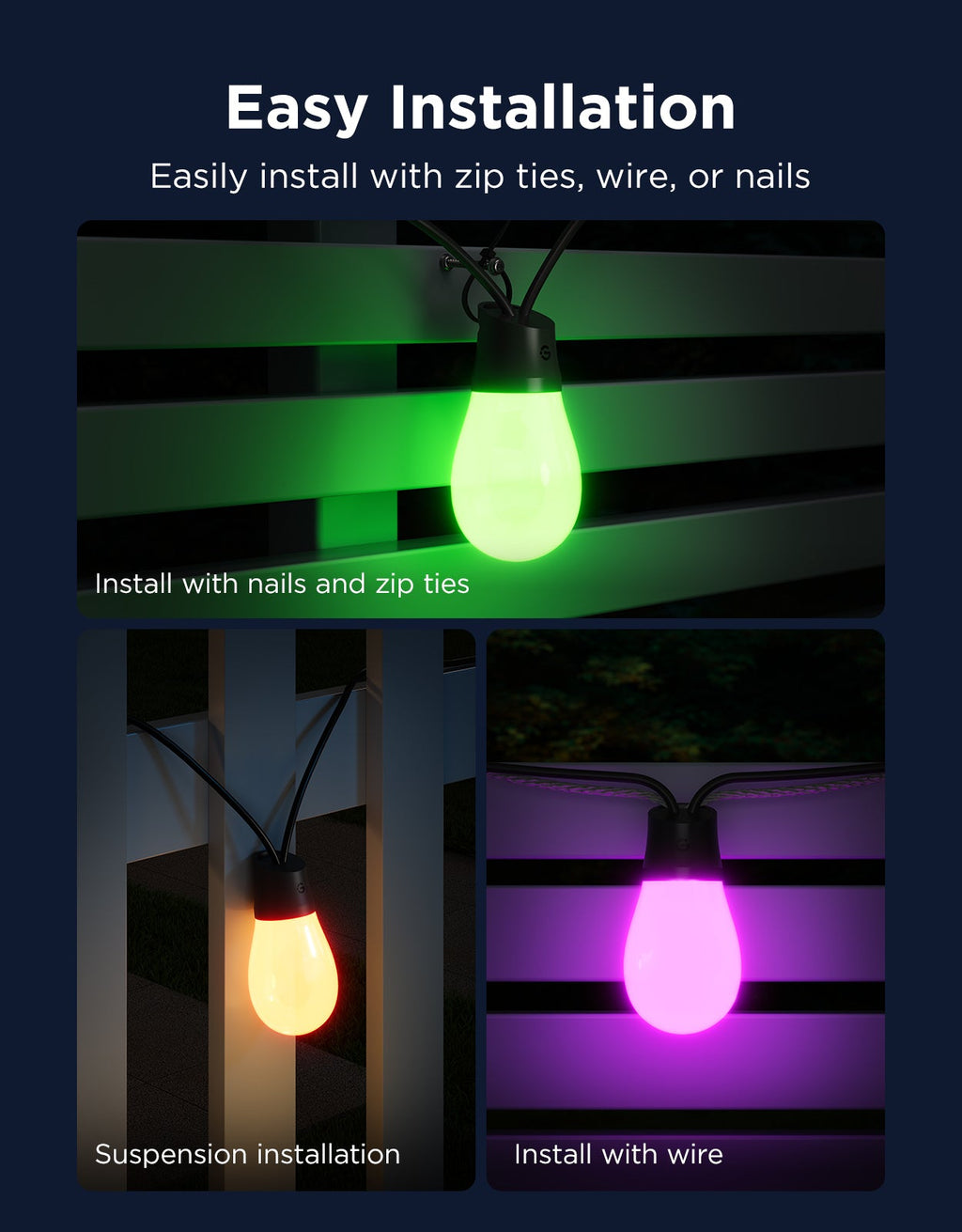 Govee Smart Outdoor S14 Bulb String Lights 2