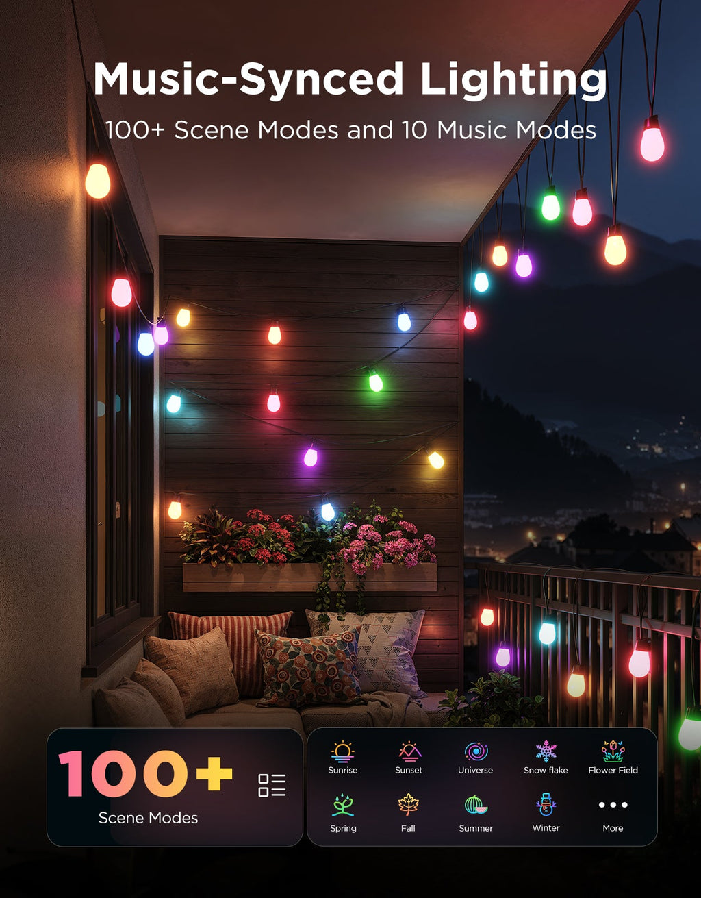 Govee Smart Outdoor S14 Bulb String Lights 2