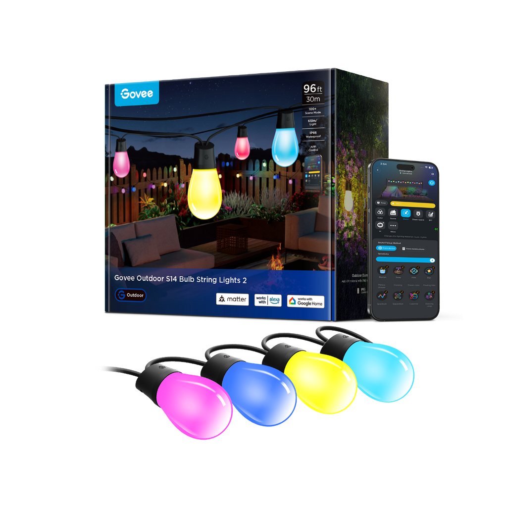 Govee Smart Outdoor S14 Bulb String Lights 2