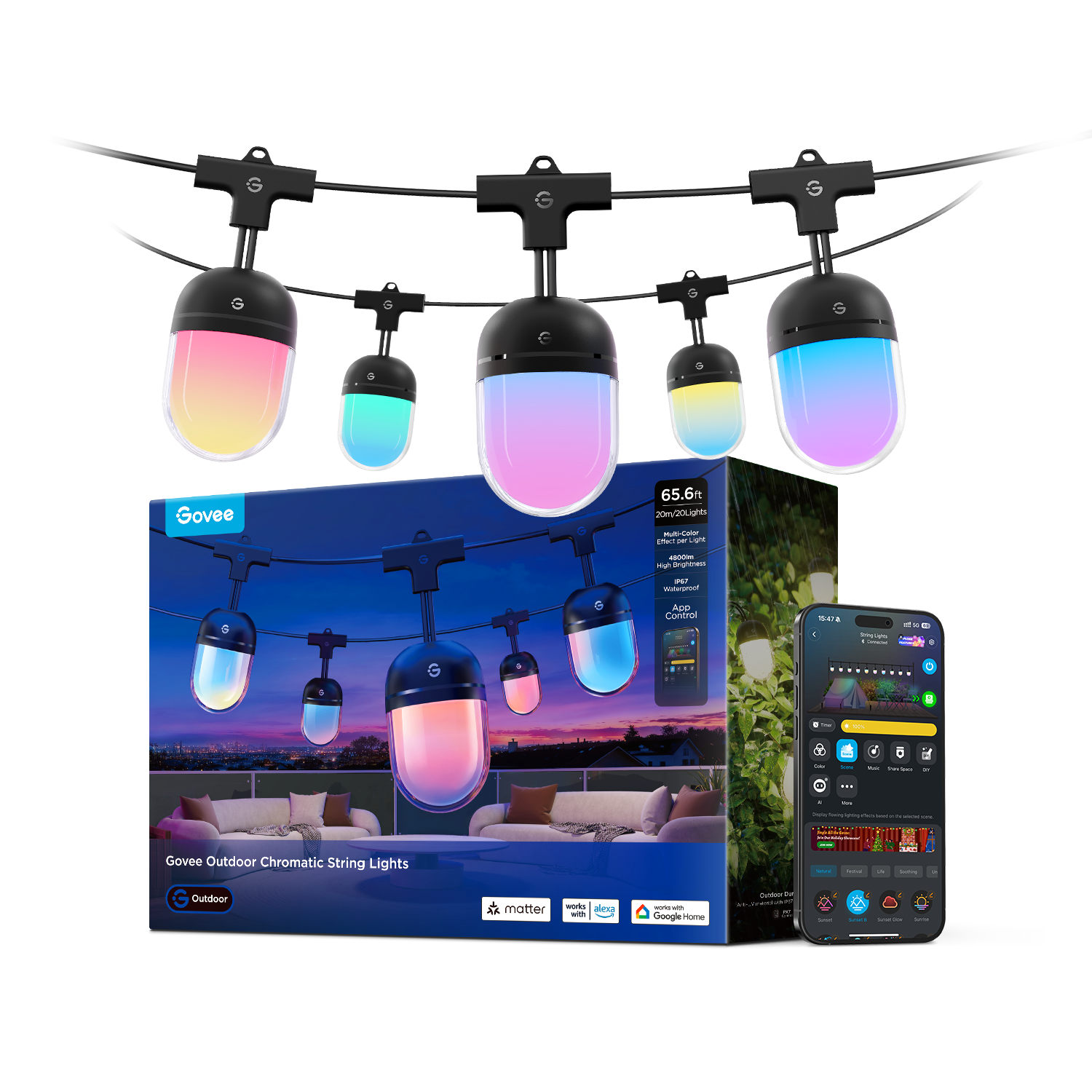 Govee Outdoor Chromatic String Lights