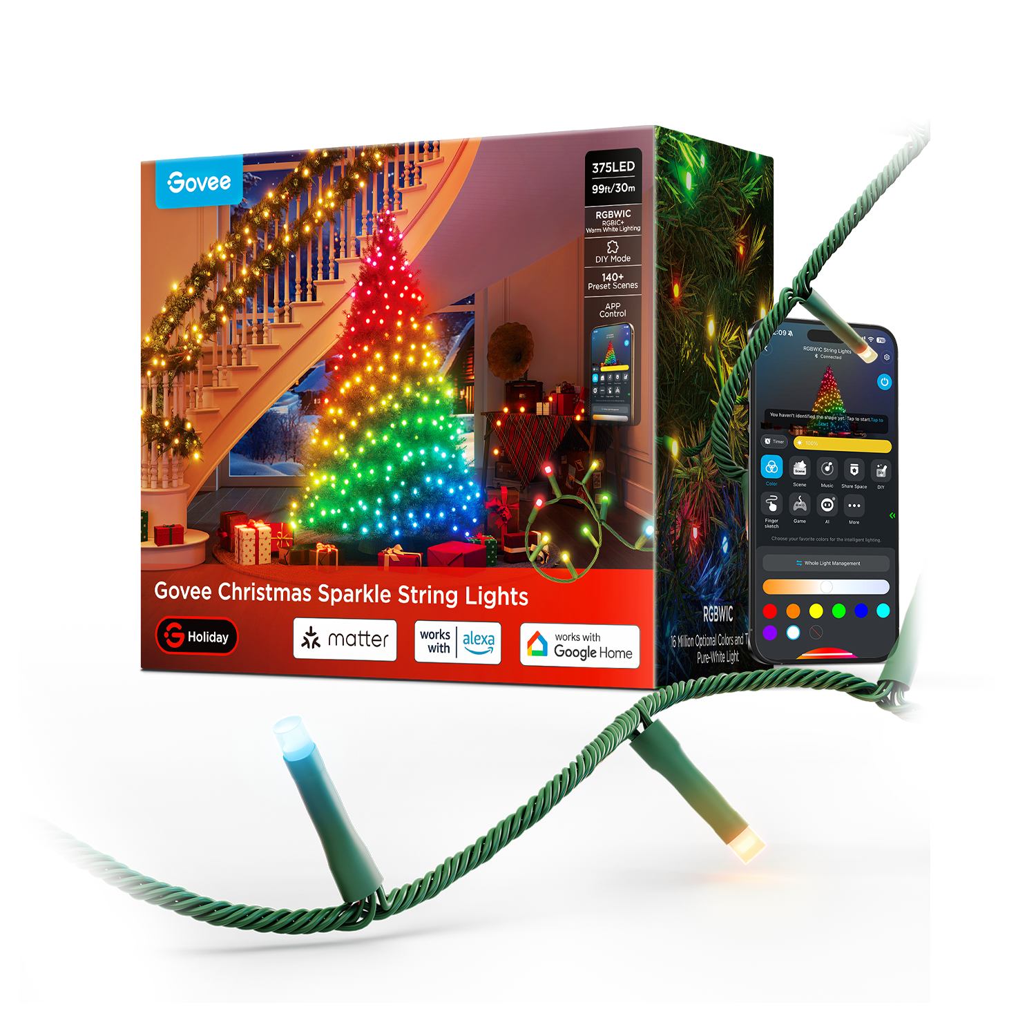 Govee Christmas Sparkle String Lights