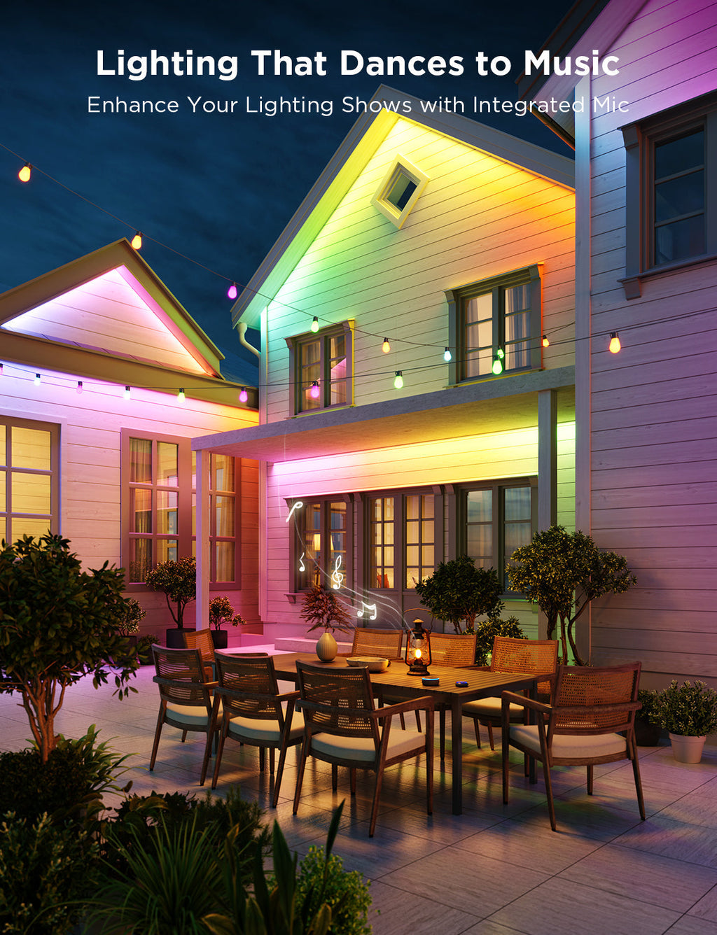 Govee Wi-Fi RGBIC Outdoor Strip Lights