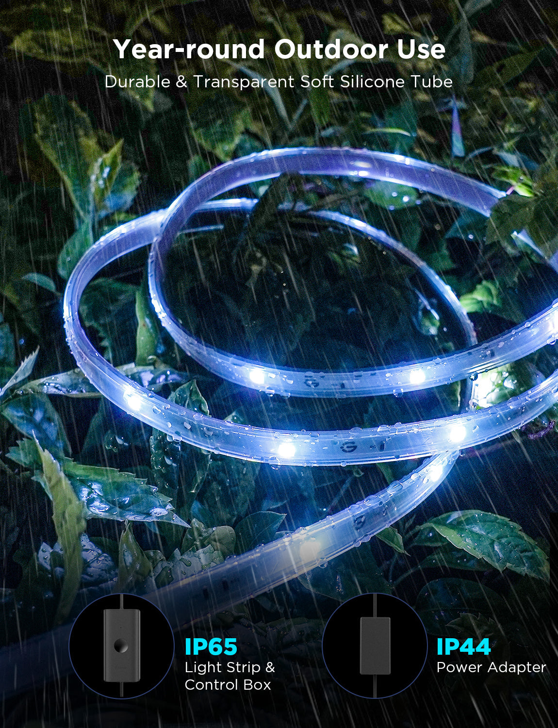 Govee Wi-Fi RGBIC Outdoor Strip Lights