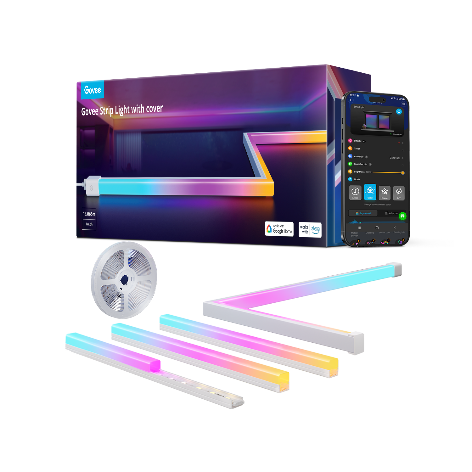 Govee RGBIC LED Strip Lights with Covers