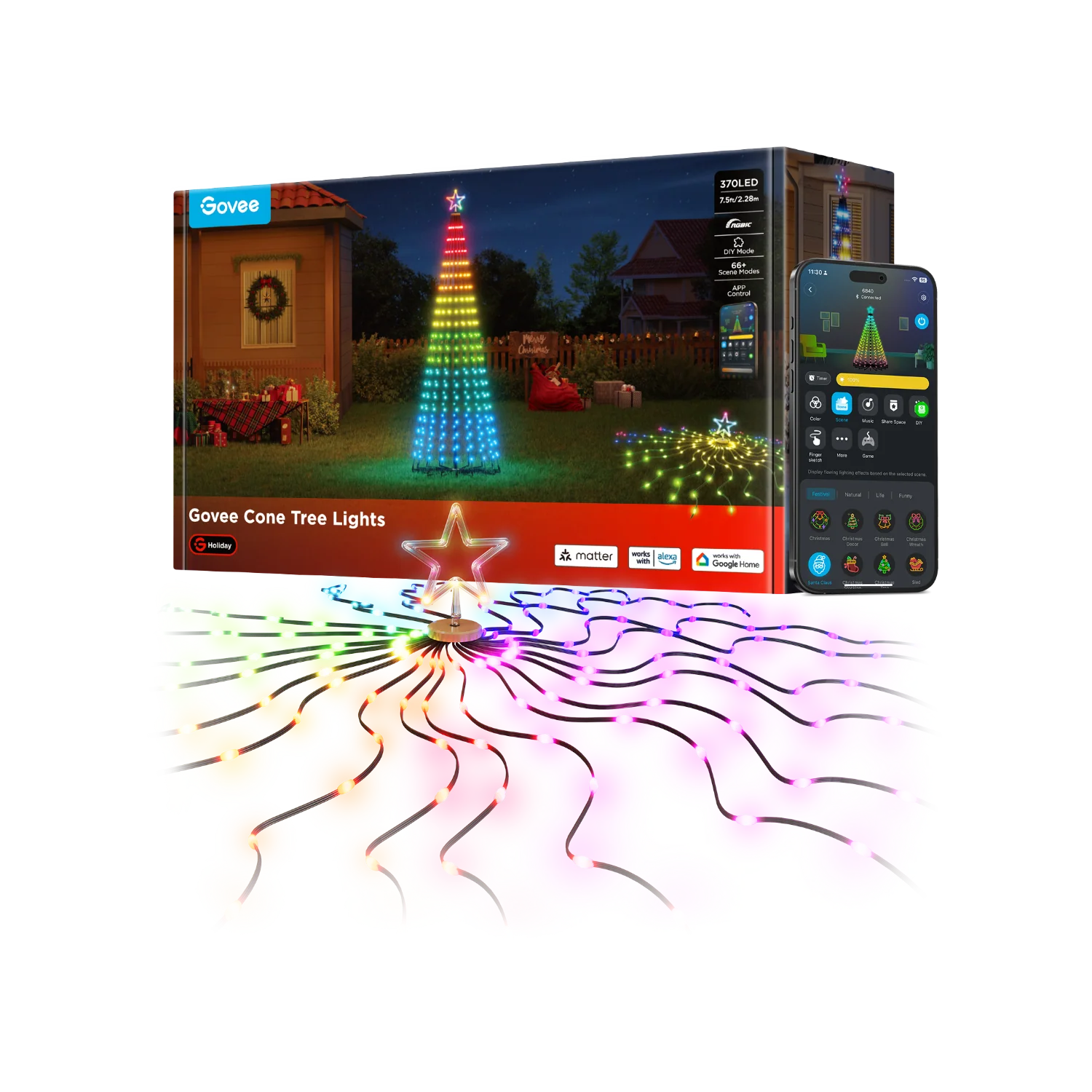 Govee Cone Tree Lights