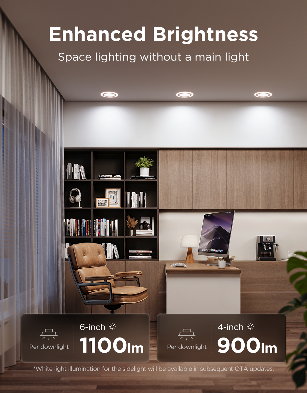 Govee 4/6 Inch Smart Recessed Lights Pro with Night Light