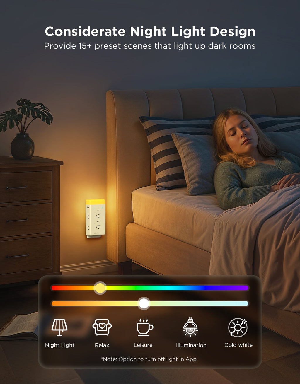 Govee Smart Plug Outlet Extender With Night Light