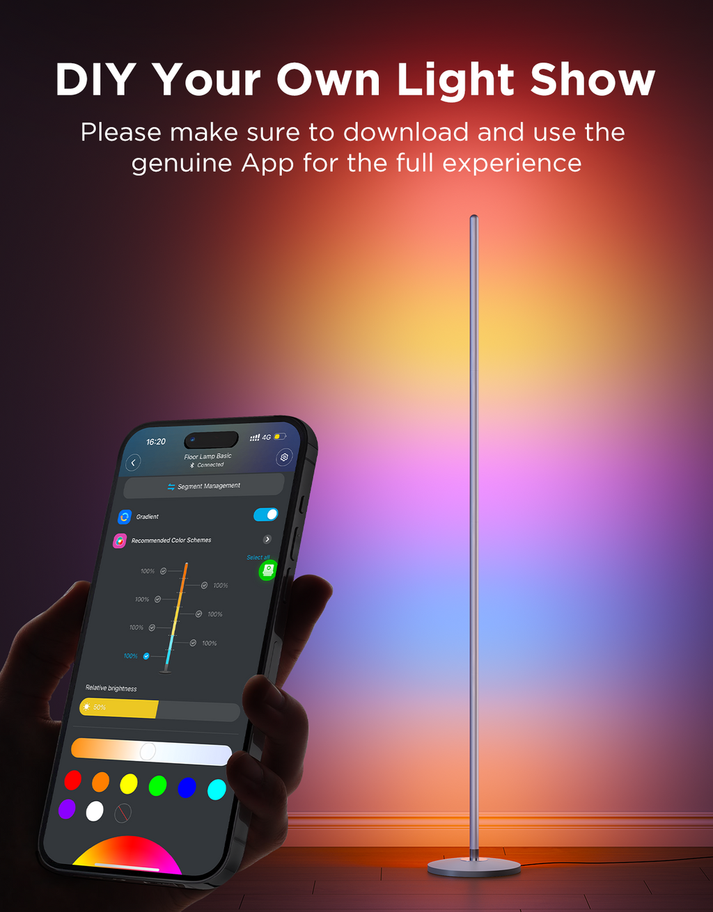 Govee RGBICW Smart Floor Lamp Basic