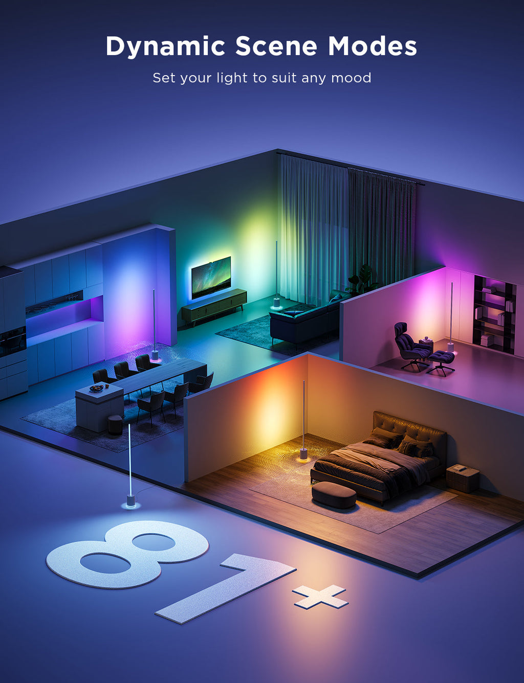 Govee RGBICWW Floor Lamp Pro