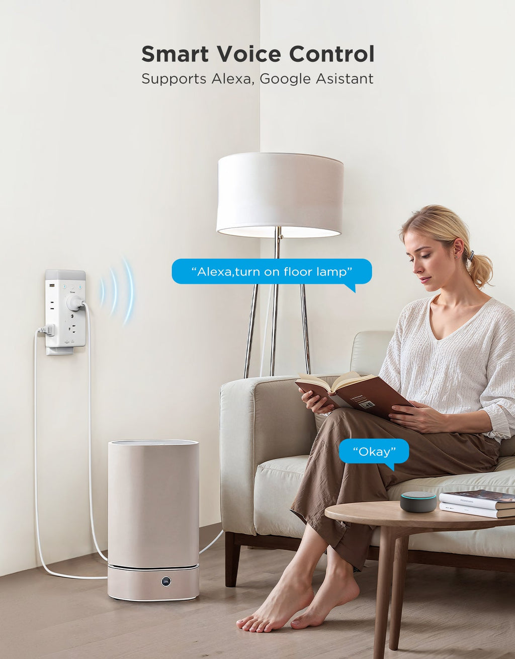 Govee Smart Plug Outlet Extender With Night Light