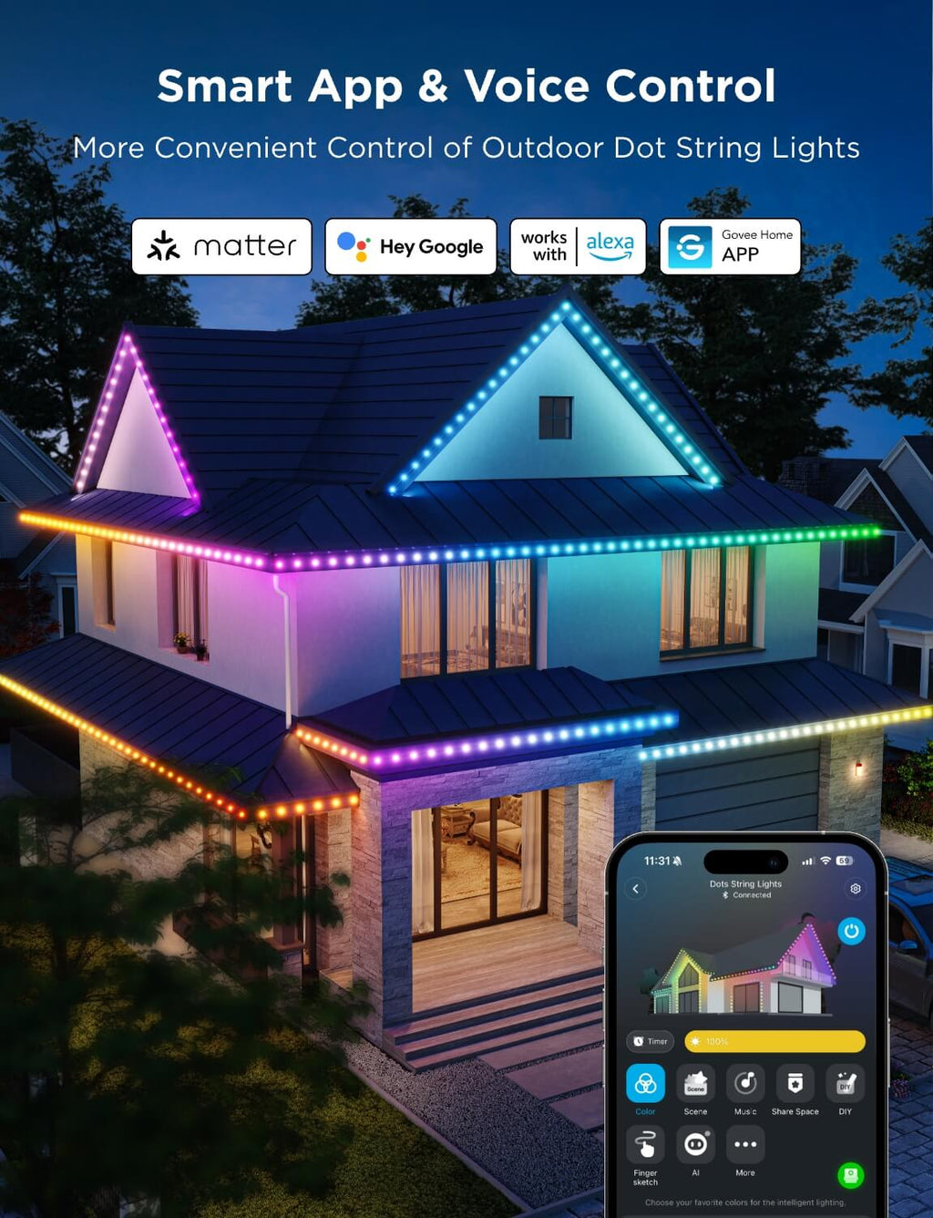Govee Outdoor Dot String Lights