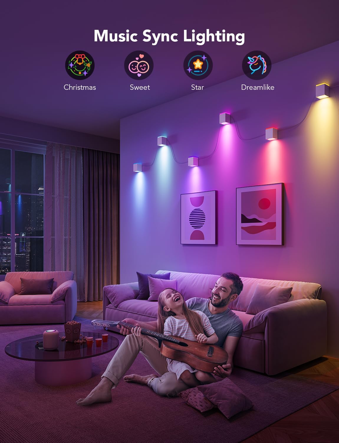Govee RGBIC Cube Wall Sconces